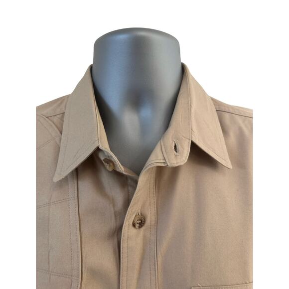 Filson 555 Padded Short Sleeve Heavy 100% Cotton Shooting Shirt Men's Size L - Picture 2 of 9